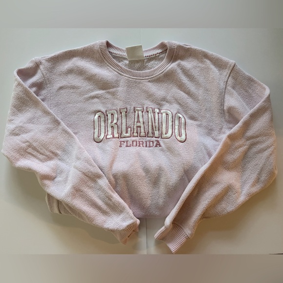 PINK CREWNECK SWEATSHIRT - Picture 1 of 7
